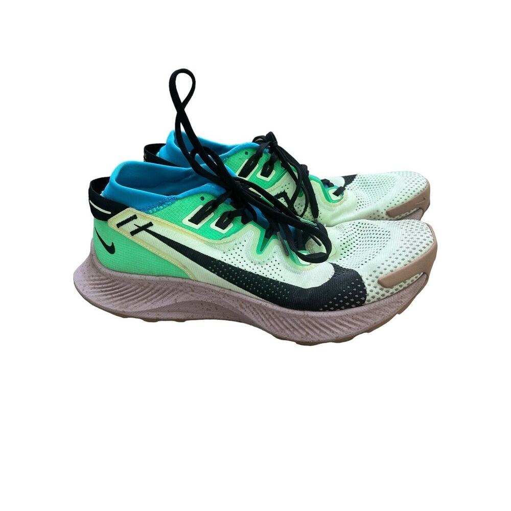 Nike Pegasus Trail 2‎ Volt Poison Green Sneaker Trainers Trail Hiking, Size 8.5